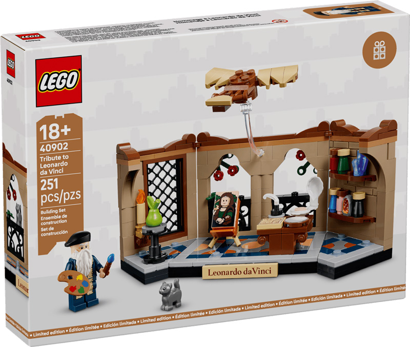 LEGO 40902 Hommage an Leonardo da Vinci Box