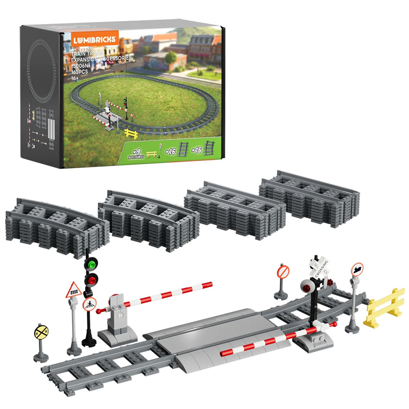 Lumibricks Eisenbahnenschienen und Zubehör (15006N)