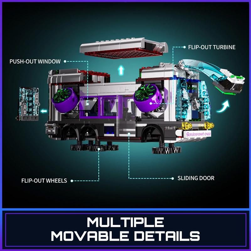 Lumibricks F9060 Cyberpunk Future Bus / Zukunftsbus