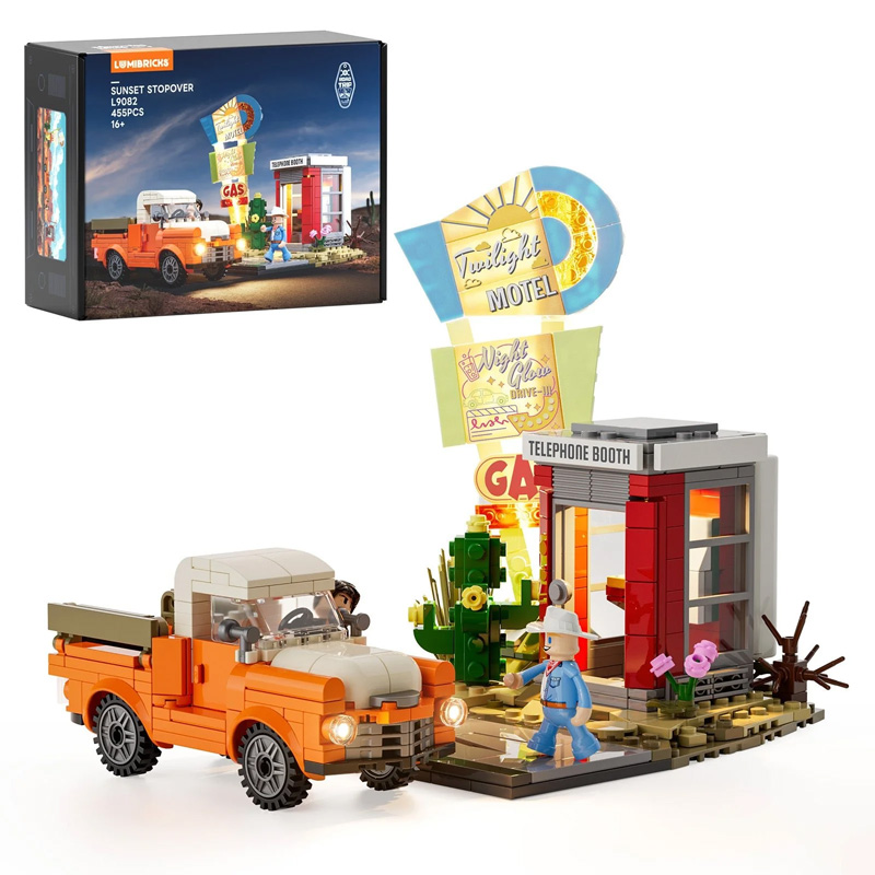 Lumibricks L9082 Sunset Stopover / Zwischenstopp bei Sonnenuntergang