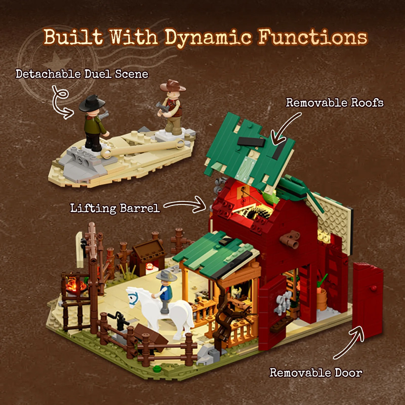 Lumibricks 14017 Wild West Ranch Duel