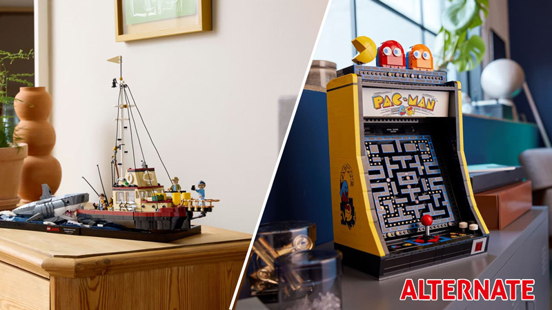 LEGO Ideas 21350 Der Weiße Hai und 10323 PAC Man Alternate Titel
