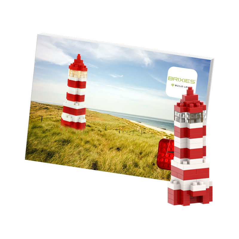 BRIXIES Postkarte Leuchtturm