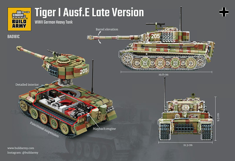 Buildarmy Tiger 1 Ausf E Spätversion (BA01181C)
