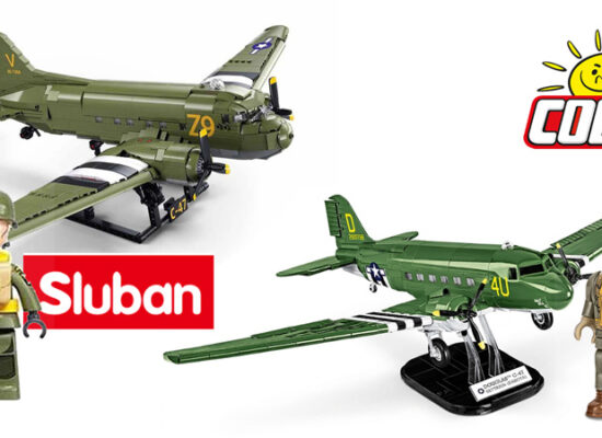 Sluban Douglas C-47S Skytrain Dakota (M38-B1366) vs. COBI 5743 Sluban Douglas C-47S Skytrain Dakota (M38-B1366) vs. COBI 5743