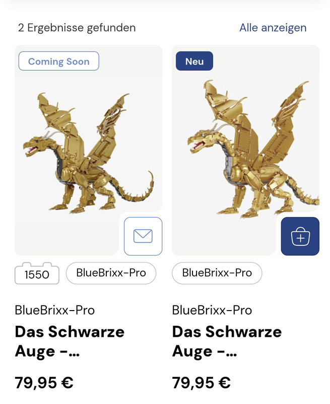 BlueBrixx Bauanleitungen doppelte Listings