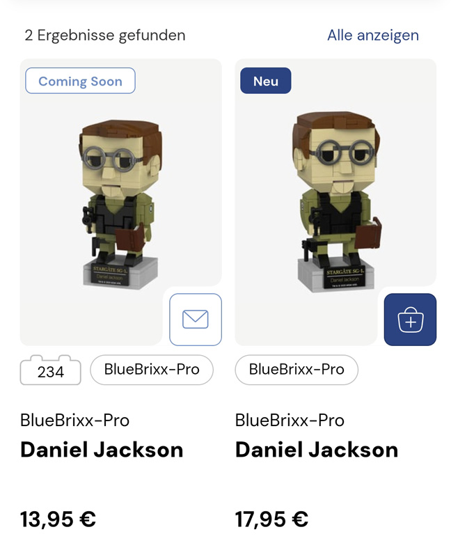 BlueBrixx Stargate Daniel Jackson Preis