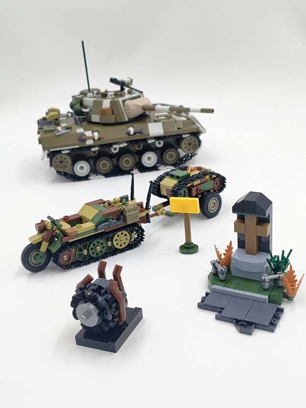 COBI M18 Hellcat & Kettenkrad & Goliath Limited Edition 2678 Prototyp