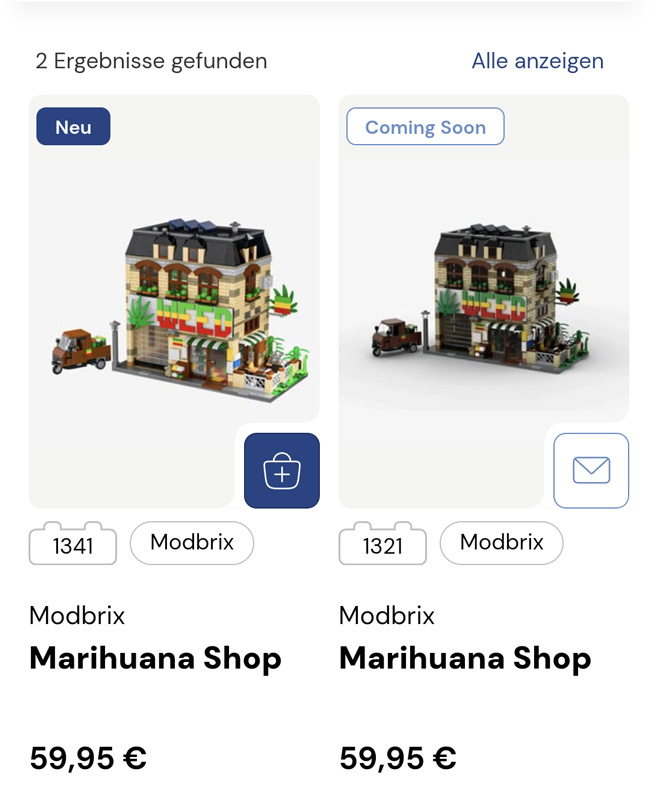 Bluebrixx Modbrix Marihuana Shop
