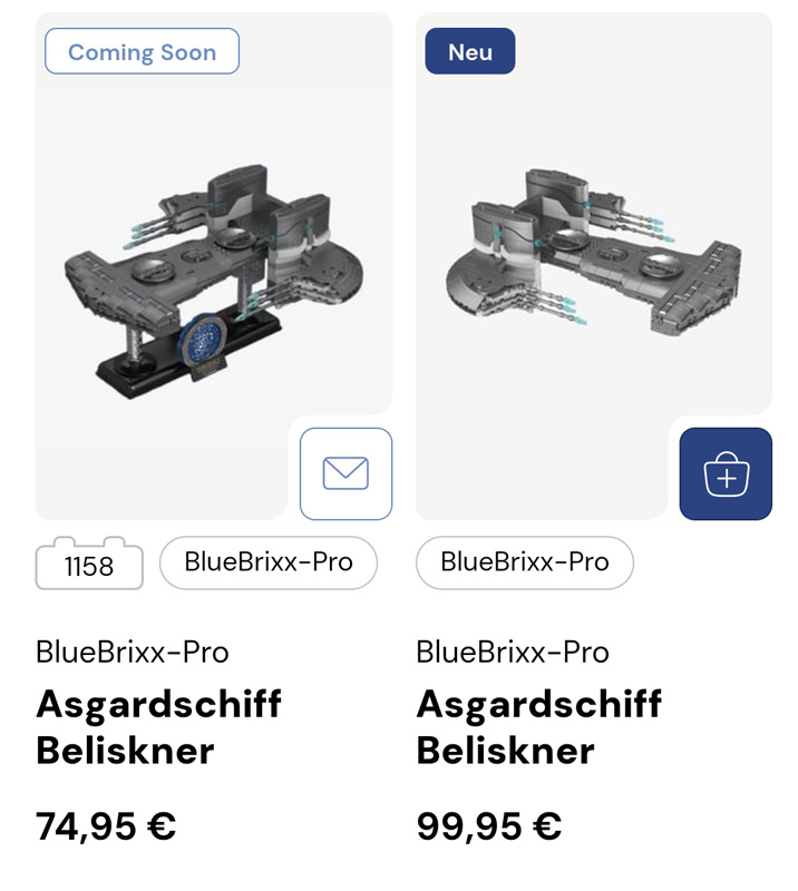Bluebrixx Stargate Asgardschiff Beliskner Preis
