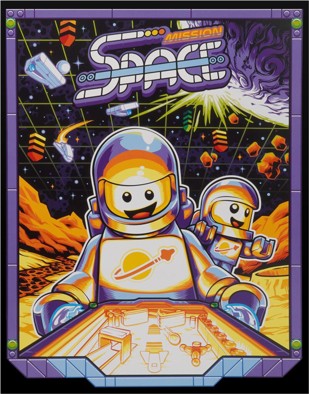 LEGO Weltraum-Arcade-Poster