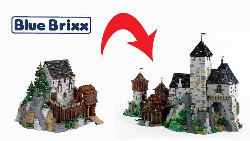 BlueBrixx Burg Blaustein Mini Erweiterungen 110085 Titel