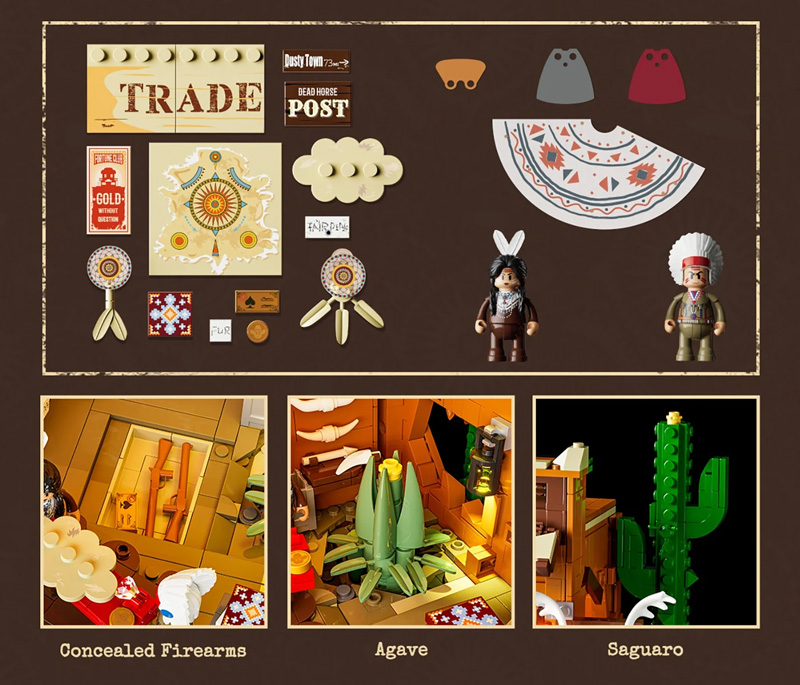Lumibricks Western Fur Trading Post 14018