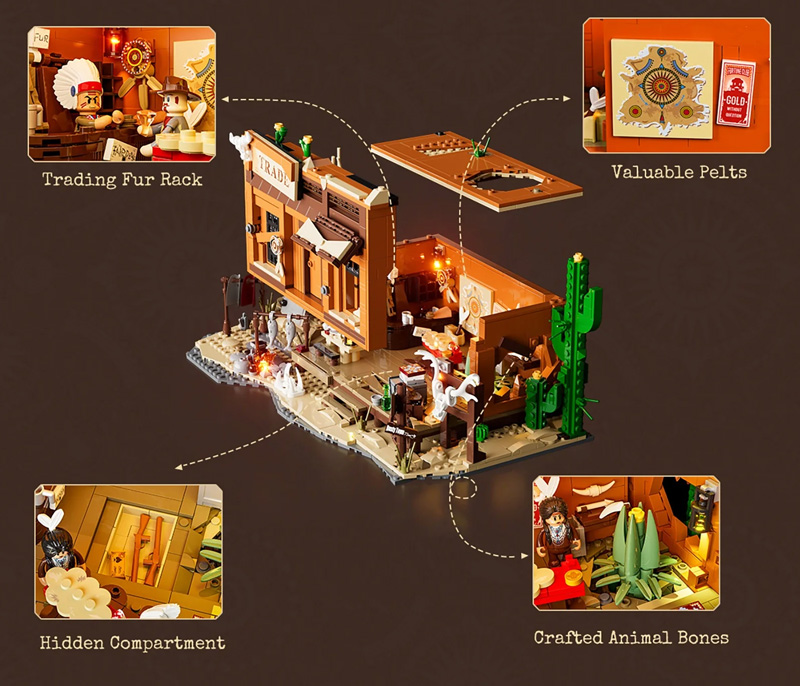 Lumibricks Western Fur Trading Post 14018