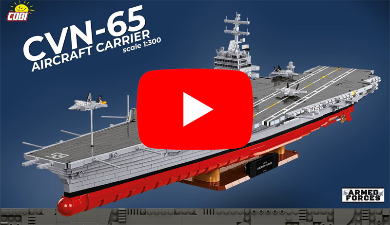 COBI 4869 CVN-65 Aircraft Carrier Video
