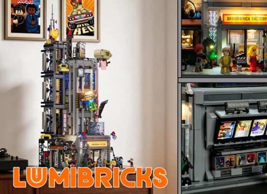 Knapp 4000 Teile, 62 cm hoch - Lumibricks' bisher größtes Set: Film Studio Tower (19015) Knapp 4000 Teile, 62 cm hoch - Lumibricks' bisher größtes Set: Film Studio Tower (19015)
