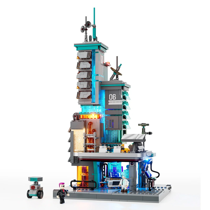 Lumibricks 17010 Cyberpunk Neon Tech Station