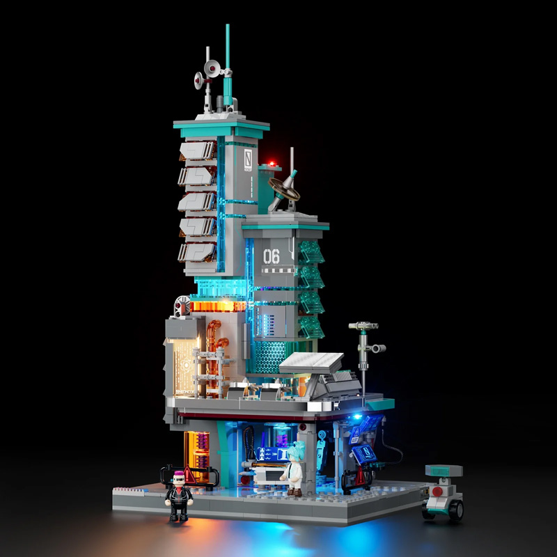Lumibricks 17010 Cyberpunk Neon Tech Station
