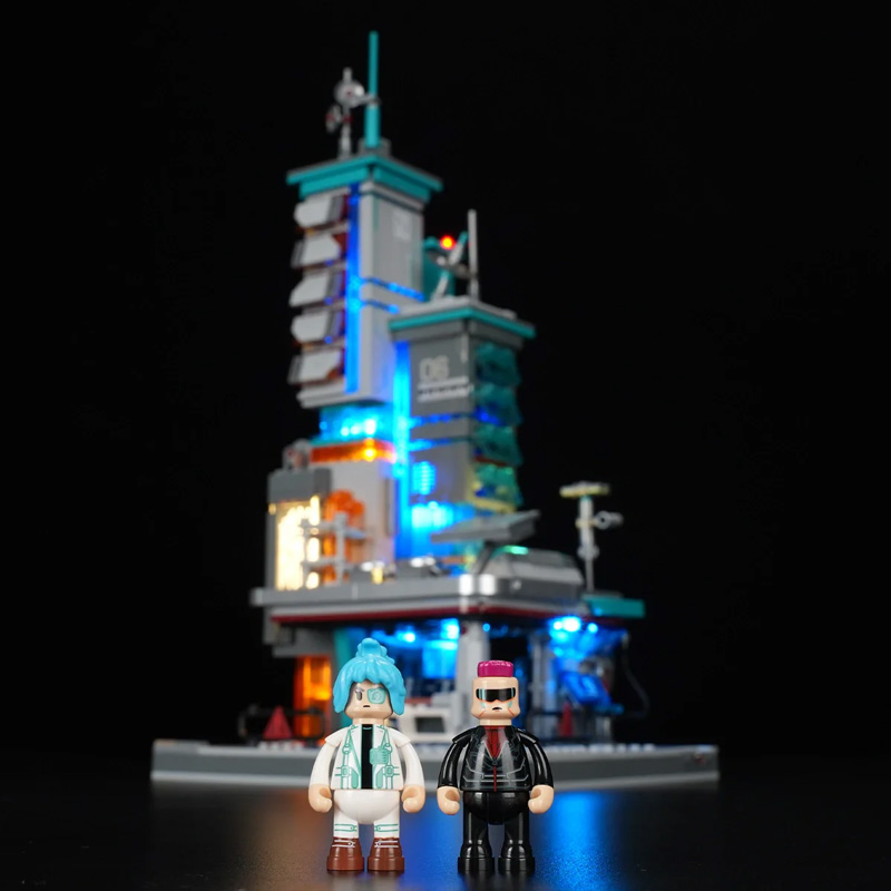 Lumibricks 17010 Cyberpunk Neon Tech Station