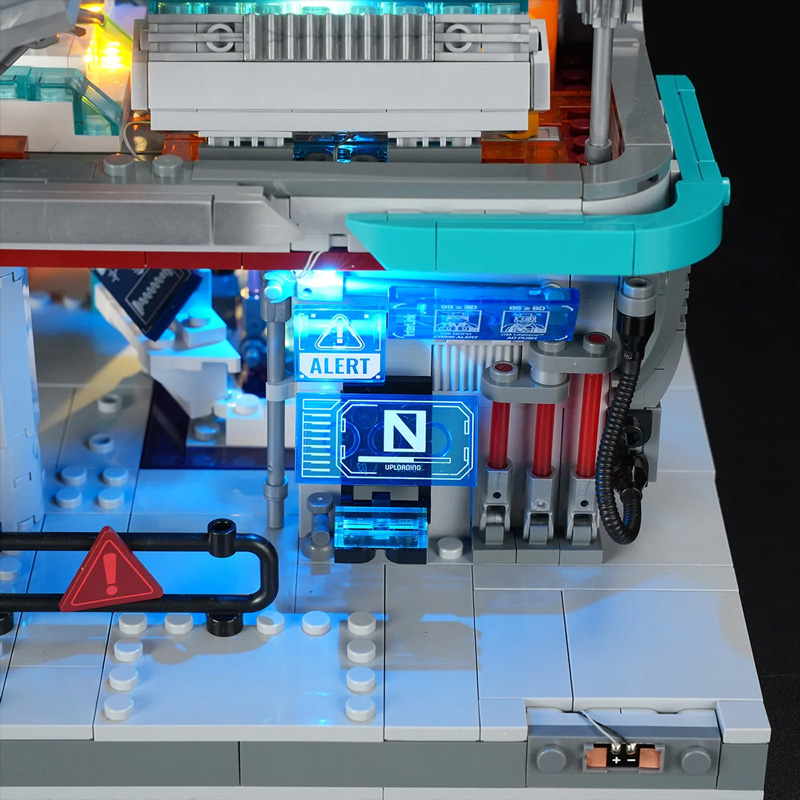 Lumibricks 17010 Cyberpunk Neon Tech Station