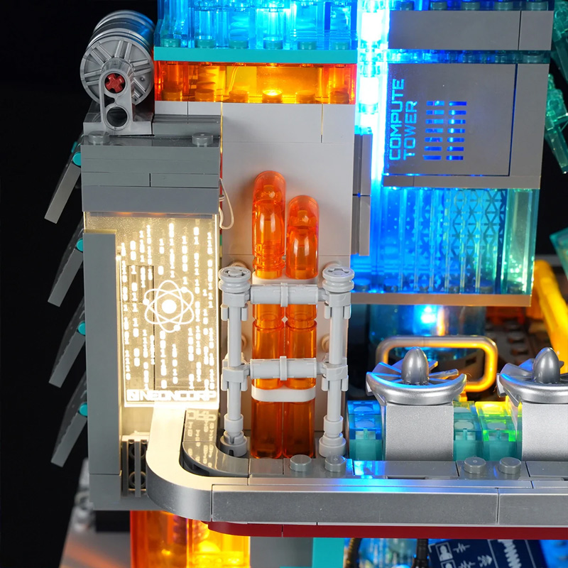 Lumibricks 17010 Cyberpunk Neon Tech Station