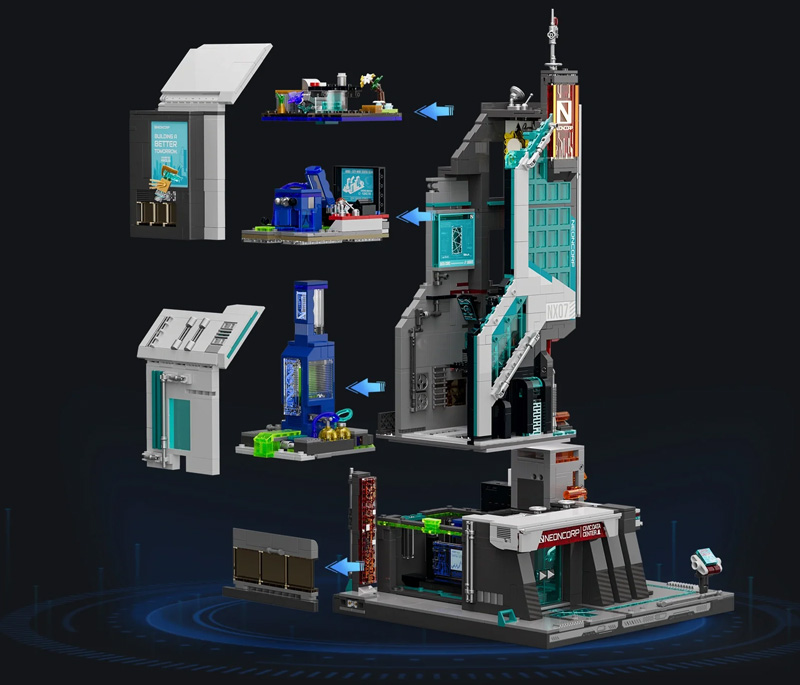 Lumibricks 17011 Neon Tech Tower
