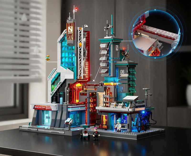 Lumibricks 17011 Neon Tech Tower