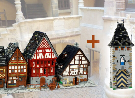 Mittelalterlicher Straßenzug: Stadtmauer und Patrizierhaus bei BlueBrixx in Planung Mittelalterlicher Straßenzug: Stadtmauer und Patrizierhaus bei BlueBrixx in Planung