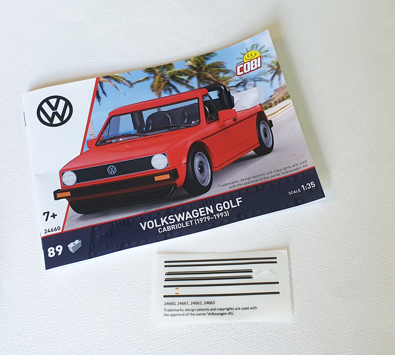 COBI Volkswagen Golf Cabriolet (1979-1993) 24660