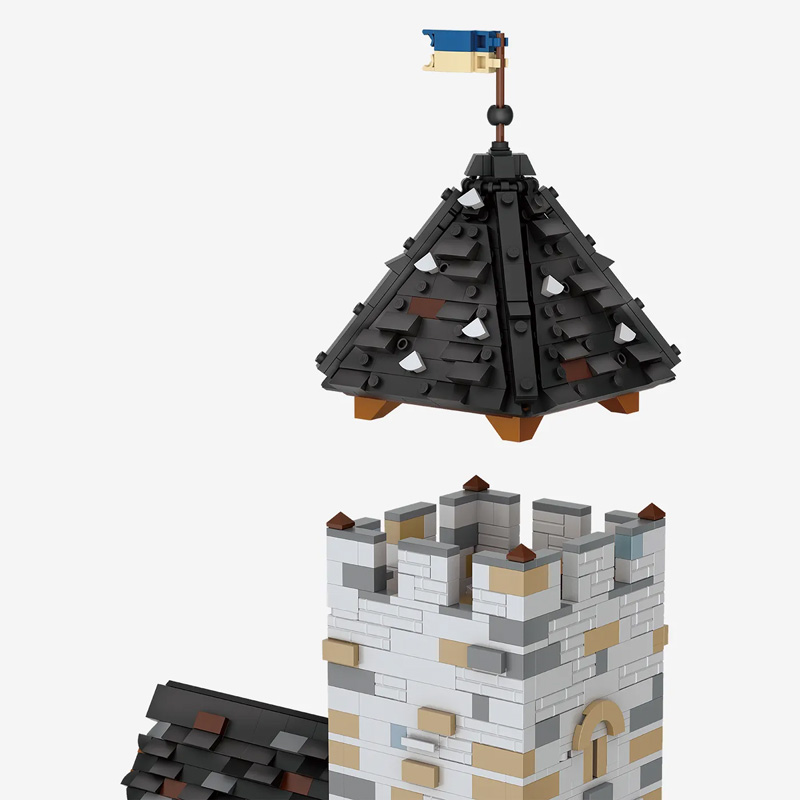 BlueBrixx Burg Blaustein Miniblocks 109124 Erweiterung Bergfried