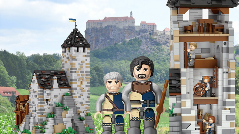 BlueBrixx Burg Blaustein Miniblocks 109124 Erweiterung Bergfried Titel