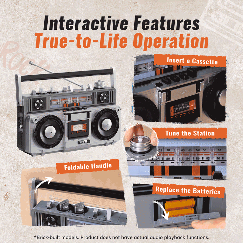 Pantasy 85075 Boomboox Ghettoblaster Funktion