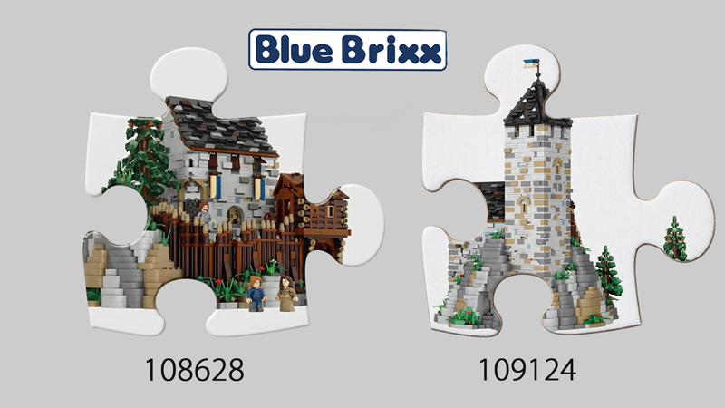 Bluebrixx Burg Blaustein Mini Blocks kompatibel Titel