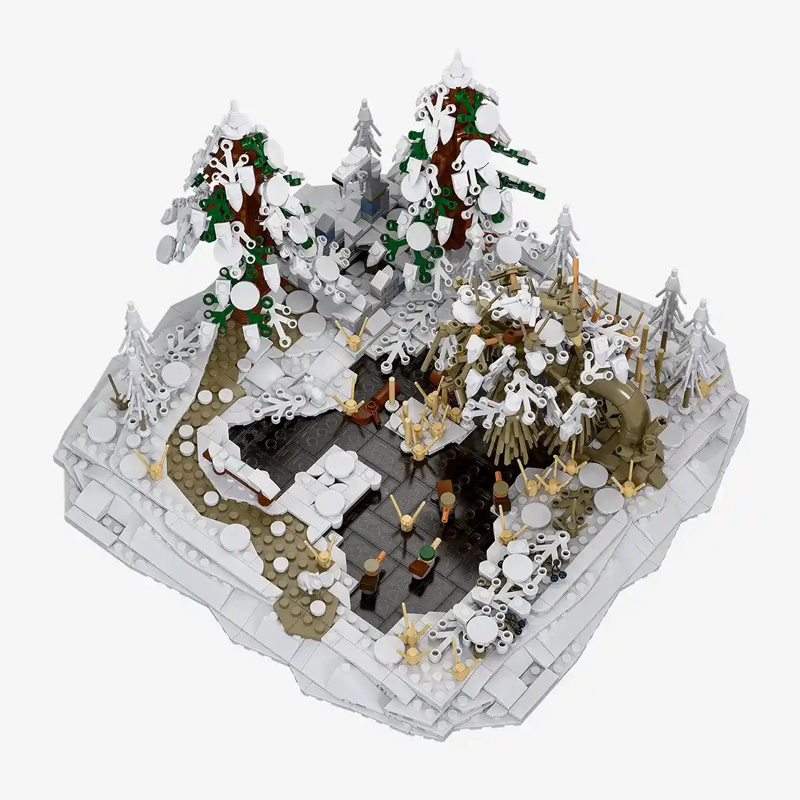 BlueBrixx Diorama: Teich im Winter (109094)