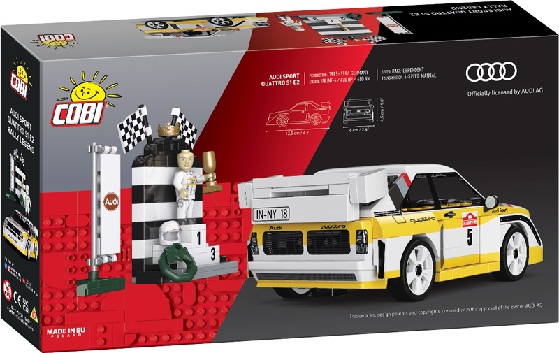 COBI 24668 Audi Sport Quattro S1 E2 Rallye Legend