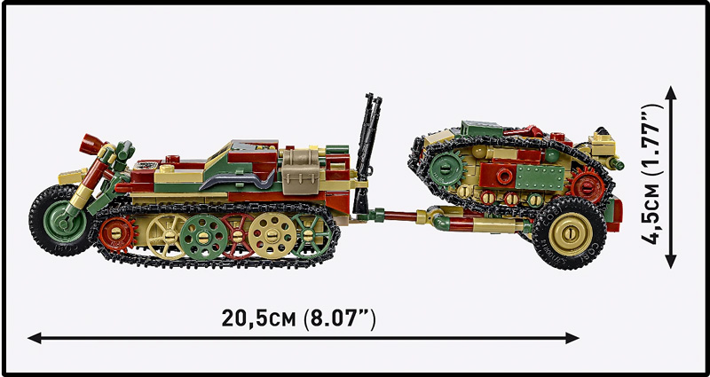 COBI M18 Hellcat & Kettenkrad & Goliath Limited Edition 2678
