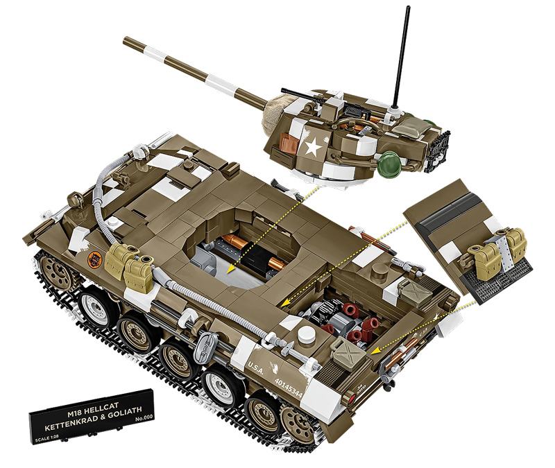 COBI M18 Hellcat & Kettenkrad & Goliath Limited Edition 2678