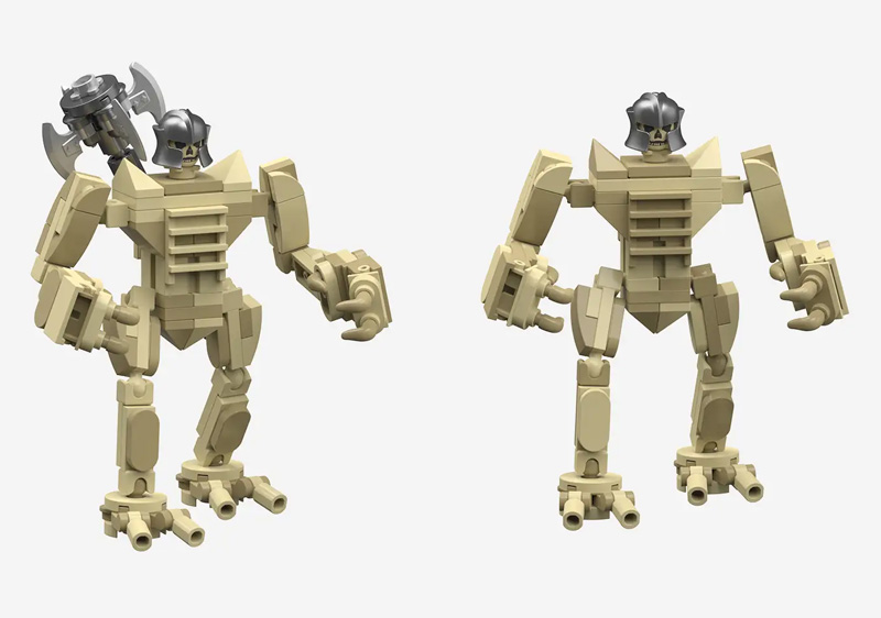 Bluebrixx Festung Rabenstein: Belagerungsmaschinen 108898 Knochengolems