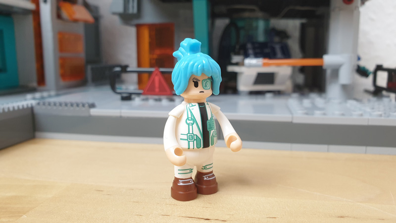 Lumibricks 17010 Cyberpunk Neon Tech Station Figur