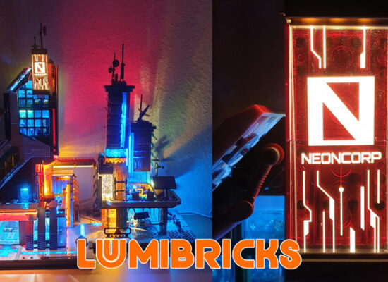 Lumibricks Cyberpunk Neon Tech Tower (17011) und Tech Station (17010) Review