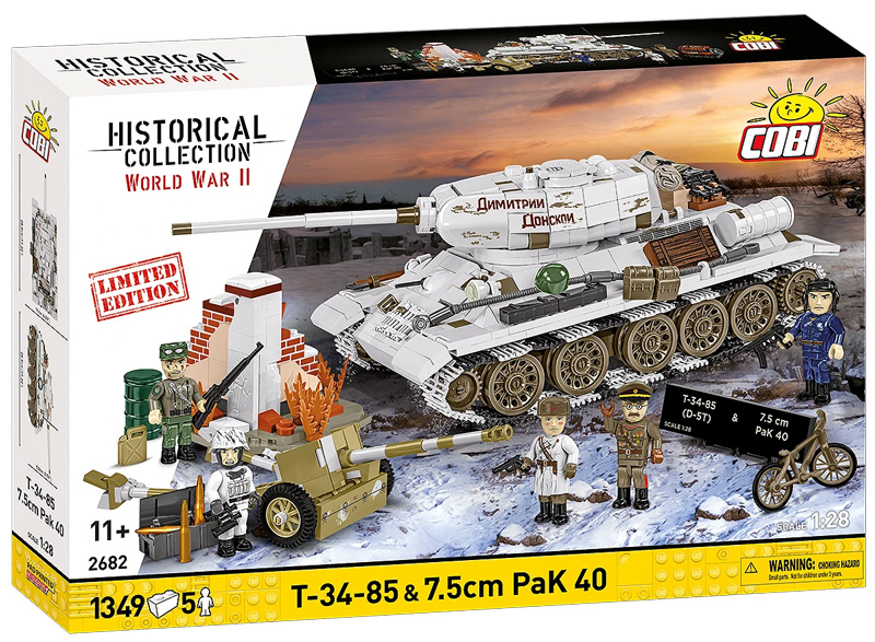 COBI 2682 T 34-85 & 7,5 PAK 40 Limited Edition offiziell