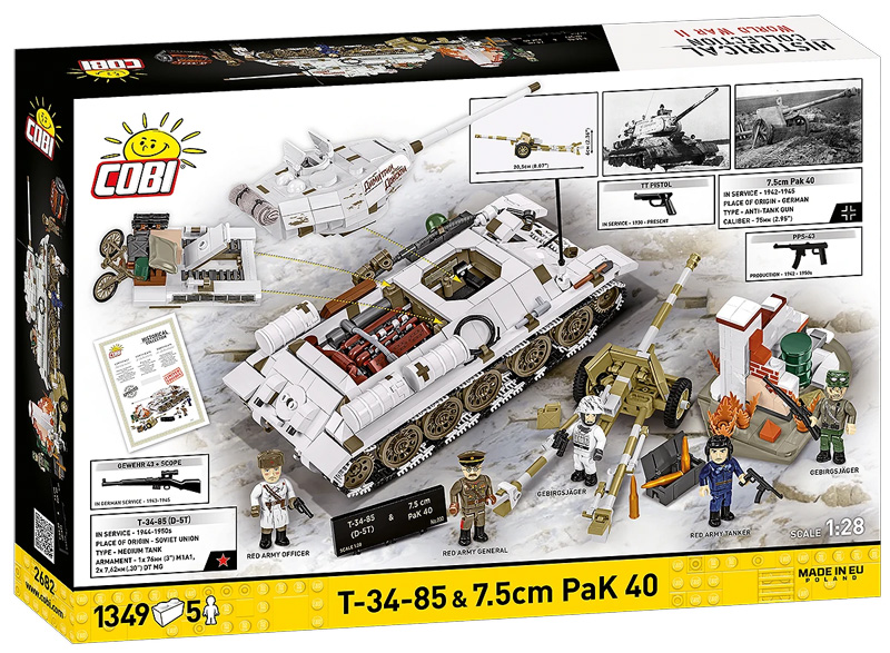 COBI 2682 T 34-85 & 7,5 PAK 40 Limited Edition offiziell