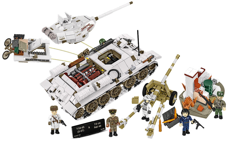 COBI 2682 T 34-85 & 7,5 PAK 40 Limited Edition offiziell