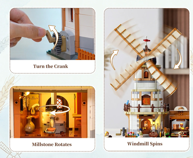 Lumibricks 16012 Dutch Windmill House