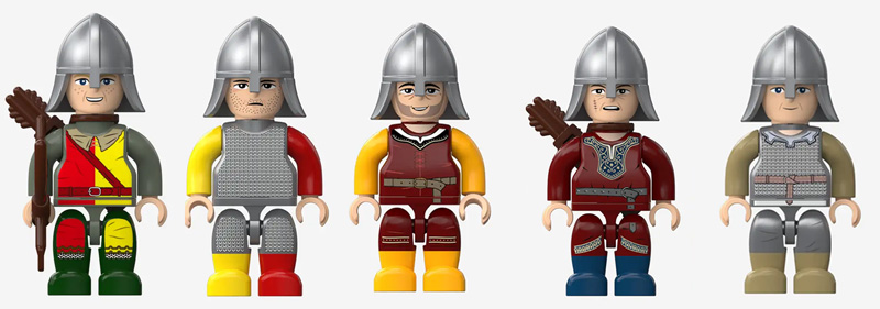 Bluebrixx Minifigurenpaket: Normannen (109249)