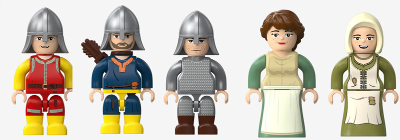 Bluebrixx Minifigurenpaket: Normannen (109249)