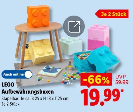 LEGO Aufbewahrungsbox Lidl Prospekt