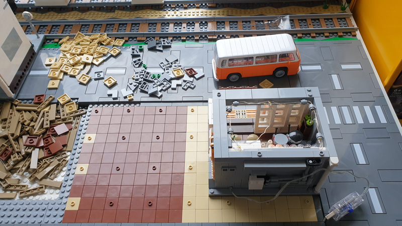 Bausteinstadt Diorama Baufortschritt Teil 2