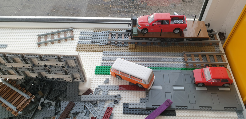 Bausteinstadt Diorama Baufortschritt Teil 2