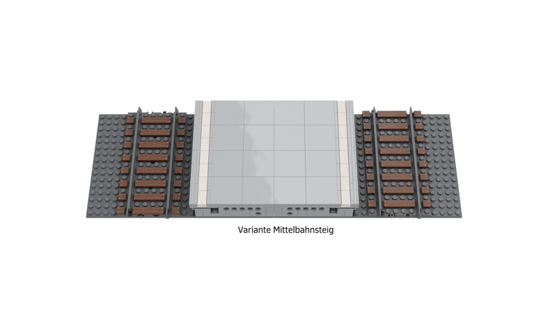 Stone Heap SH-3054 Bahnsteig Mittelsegment